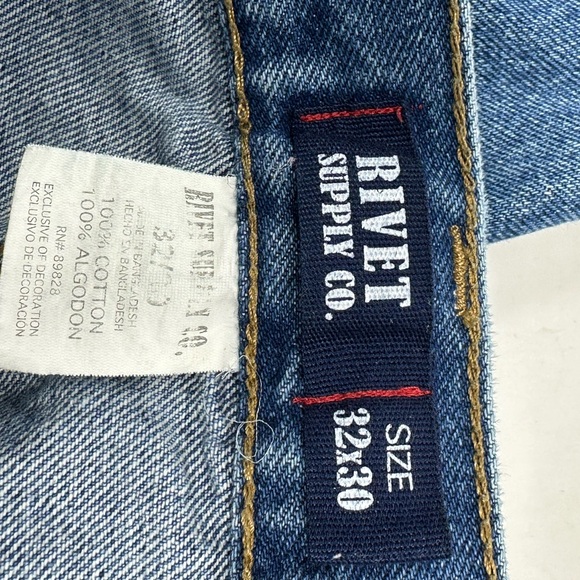 Rivet Supply Co. Jeans Mens Sz 32X30 Relaxed Fit Straight Leg Denim X4 - Picture 2 of 4